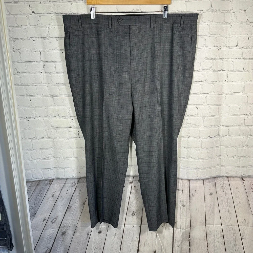 Ralph Ralph Lauren Mens 50L Grey Glen Plaid Wool Blend Blazer‎ Sport Coat Jacket